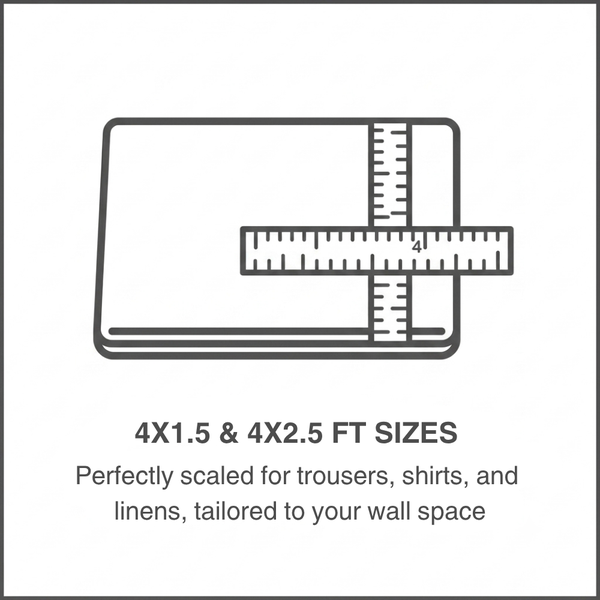 4x1.5 & 4x2.5 ft Sizes