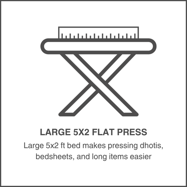 Large 5x2 Flat Press