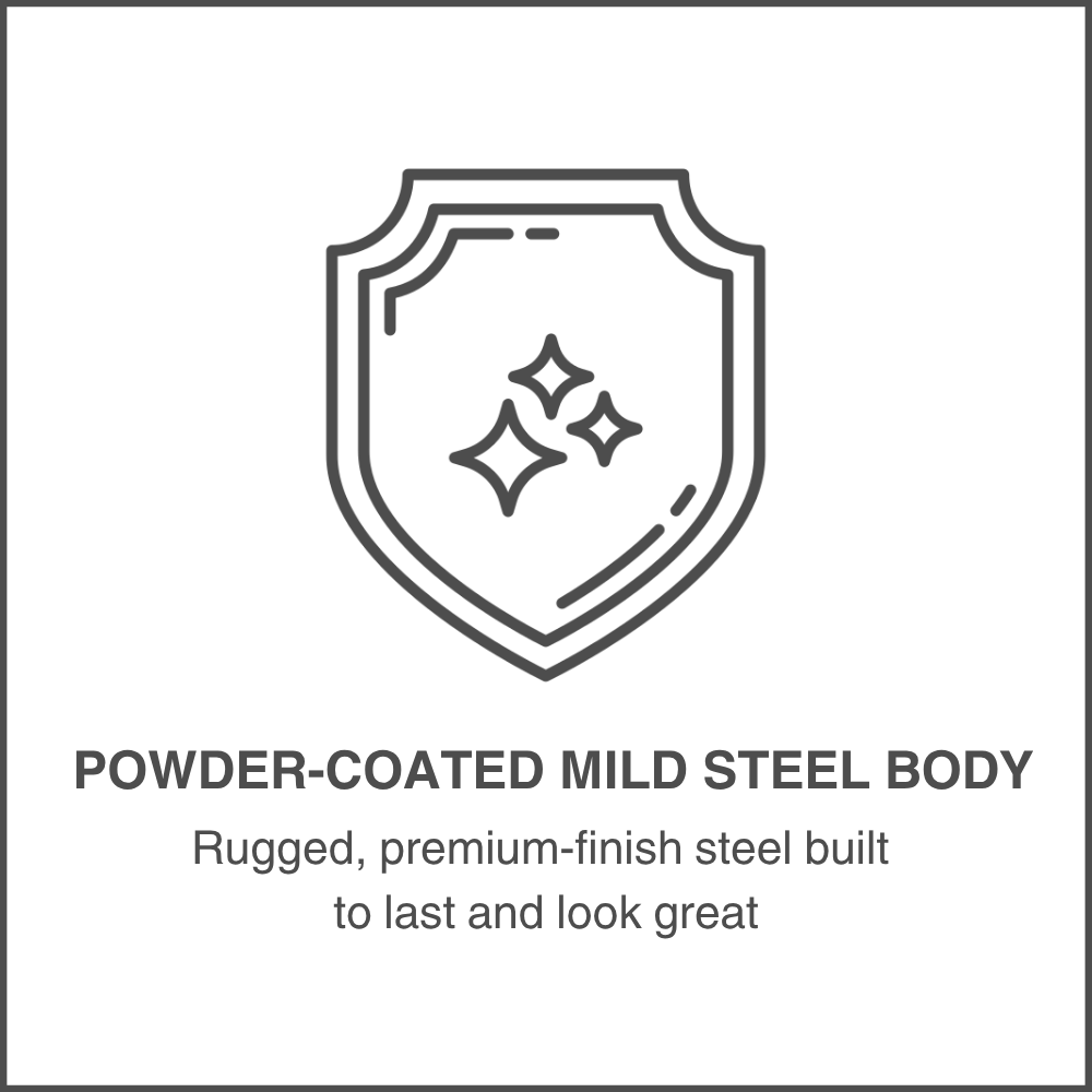 Powder-Coated Mild Steel Body