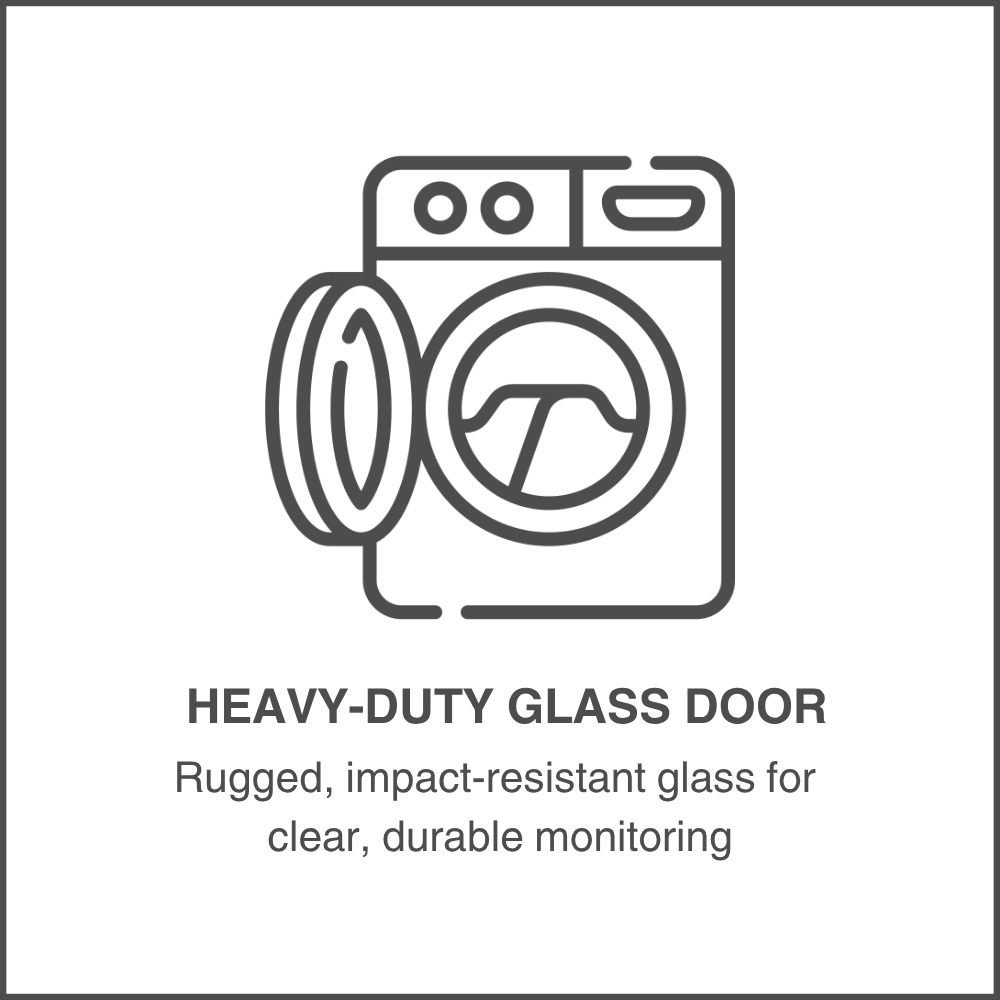 Heavy-Duty Glass Door