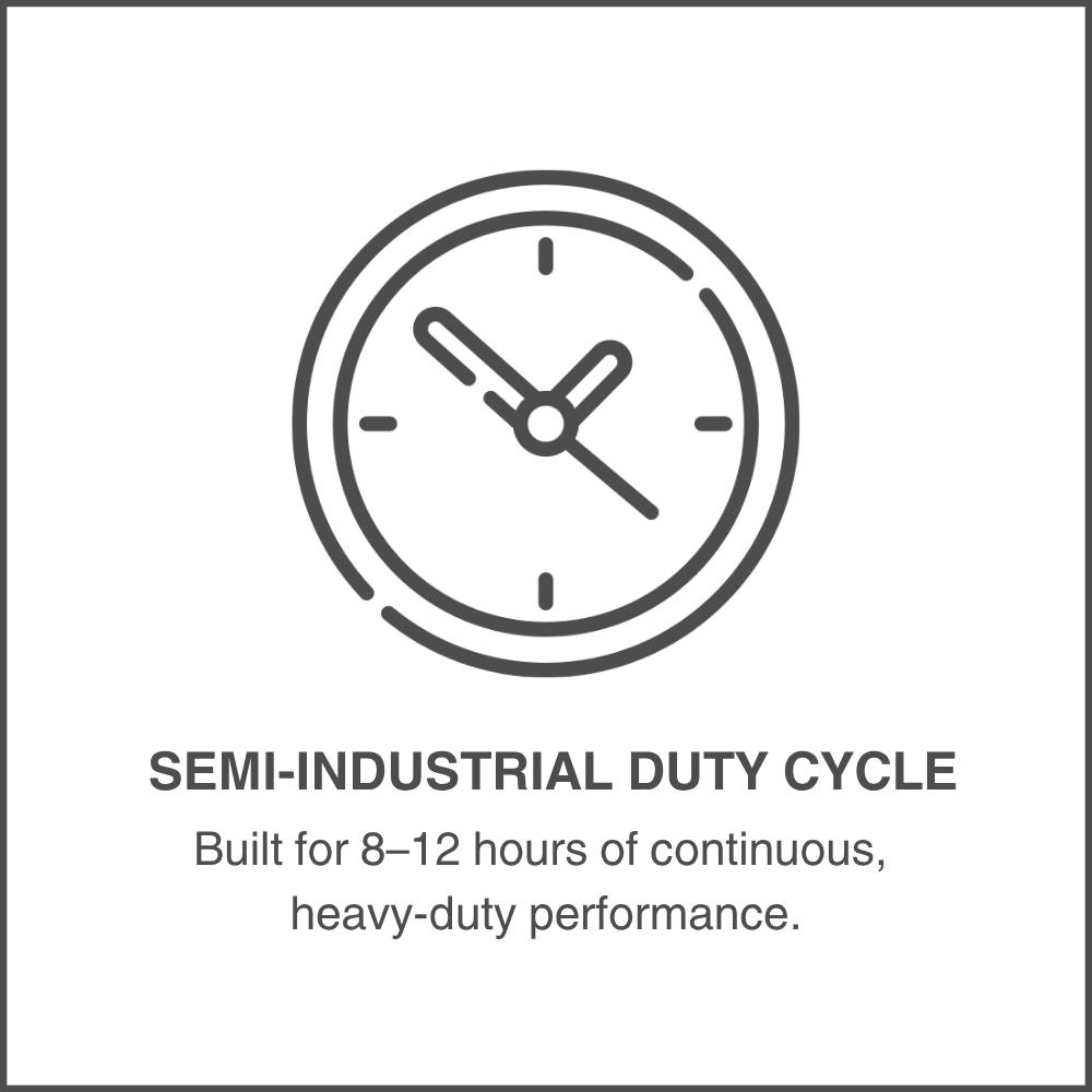 Semi-Industrial Duty Cycle